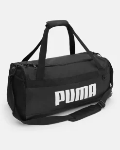 PUMA - Borsone nero e bianco con tracolla regolabile e doppio scomparto interno