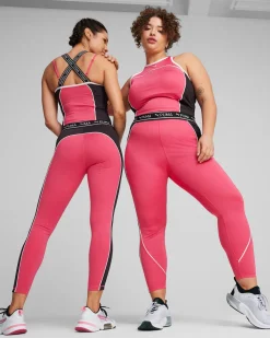 PUMA - Canotta da allenamento rosa e nera