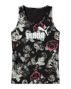 PUMA - CANOTTA NERA ESS+FLORAL AOP TANK DA DONNA - 689044-01