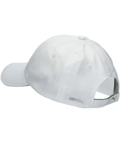 PUMA - Cappello da padel regolabile bianco in tessuto traspirante con logo riflettente