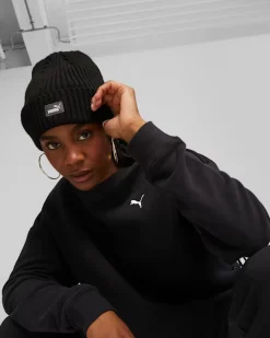 PUMA - Cappello invernale a coste nero