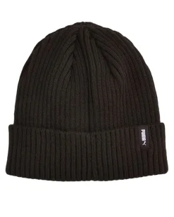 PUMA - Cappello invernale a coste nero