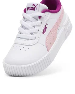 PUMA CARINA 2.0 PS - Scarpa bianca e rosa, numerata 28-35 1/2