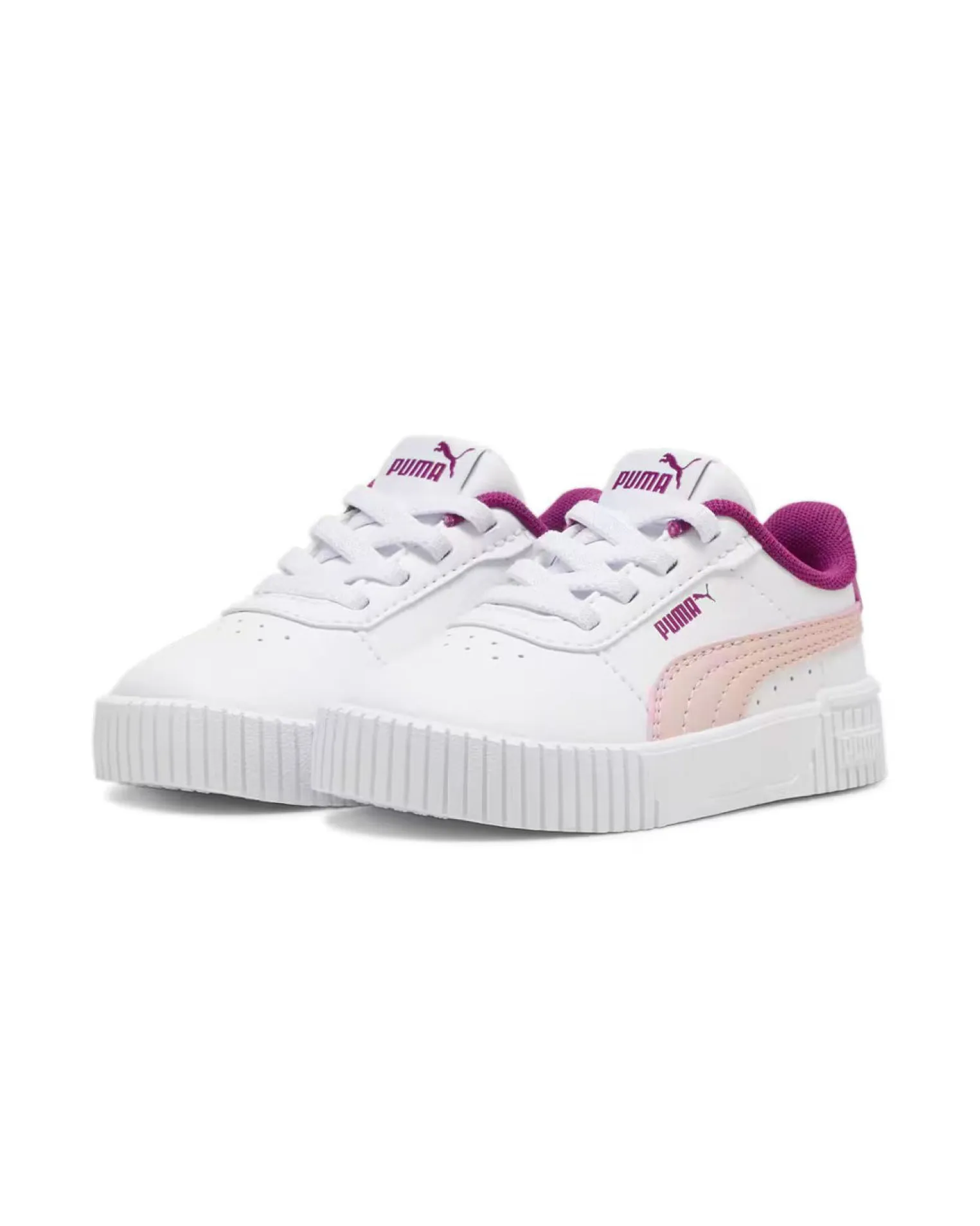 PUMA CARINA 2.0 PS - Scarpa bianca e rosa, numerata 28-35 1/2