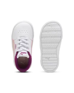 PUMA CARINA 2.0 PS - Scarpa bianca e rosa, numerata 28-35 1/2