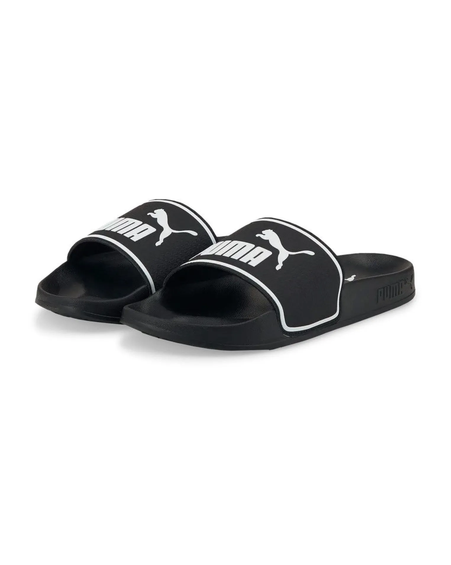 PUMA - CIABATTE JUNIOR LEADCAT 2.0 GS NERE CON DETTAGLI BIANCHI DAL 35.5 AL 39, 384434-01