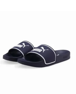 PUMA - CIABATTE JUNIOR LEADCAT 2.0 GS  BLU  CON DETTAGLI BIANCHI DAL 35.5 AL 39, 384434-03