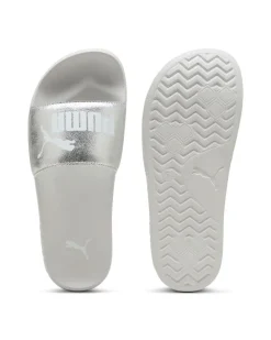 PUMA -CIABATTE LEADCAT 2.0 METALLIC WHISPER BIANCHE E ARGENTO, 404847-02