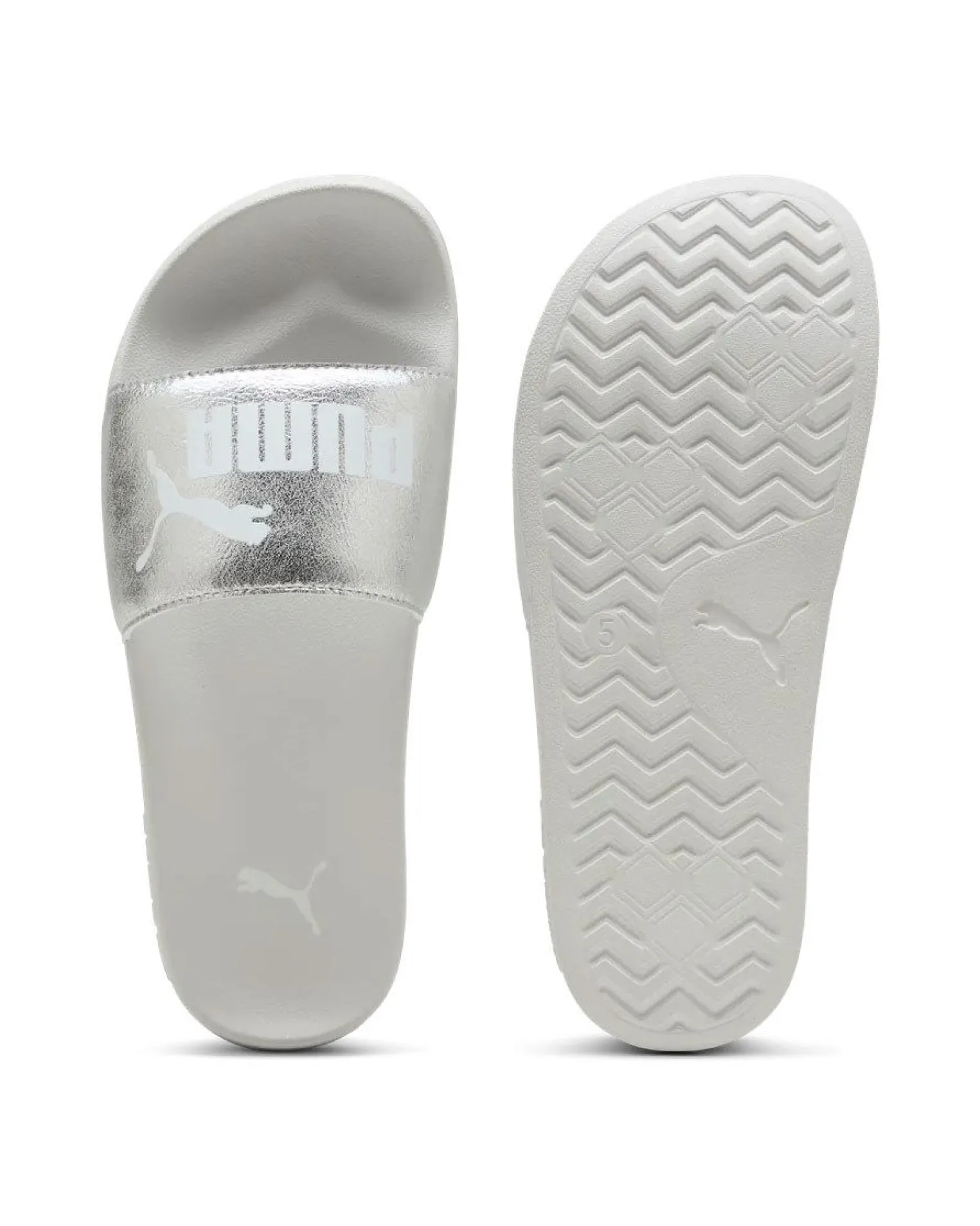 PUMA -CIABATTE LEADCAT 2.0 METALLIC WHISPER BIANCHE E ARGENTO, 404847-02