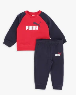 PUMA - COMPLETO NEONATO FELPA E PANTALONE BLU 695641-11