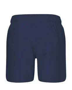 PUMA - Costume da bagno pantaloncino lunghezza media nero con logo bianco