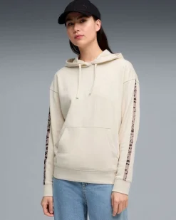 PUMA - FELPA BEIGE CON CAPPUCCIO DA DONNA ESSENTIAL ANIMAL 691822-87