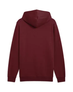 PUMA - FELPA  BORDEAUX CON CAPPUCCIO ESSENTIAL +TEXTURED FOIL BIG LOGO DA DONNA, 692198-96