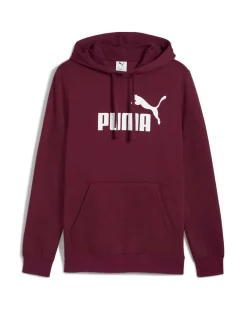 PUMA - FELPA CON CAPPUCCIO BORDEAUX  ESSENTIAL N.1 LOGO HD - DA UOMO, 682571-96