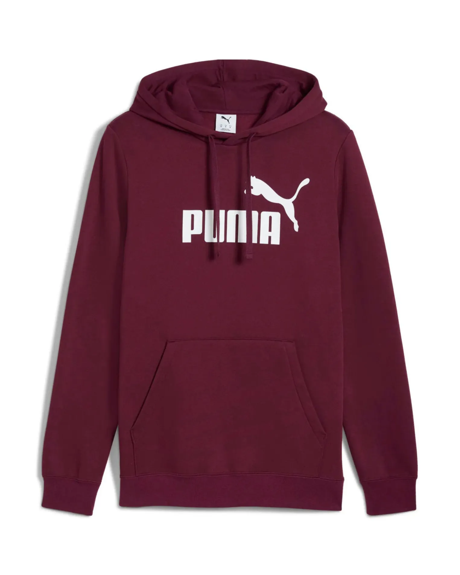 PUMA - FELPA CON CAPPUCCIO BORDEAUX ESSENTIAL N.1 LOGO HD - DA UOMO, 682571-96