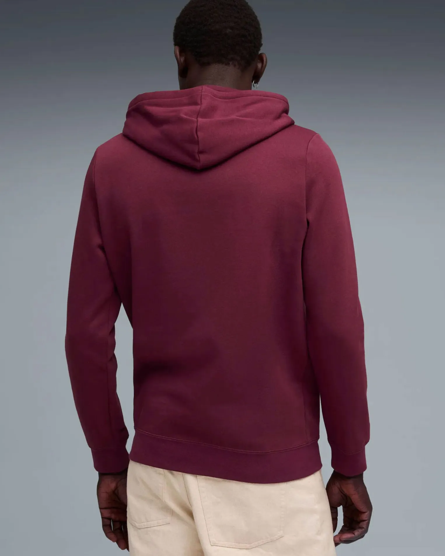 PUMA - FELPA CON CAPPUCCIO BORDEAUX ESSENTIAL N.1 LOGO HD - DA UOMO, 682571-96