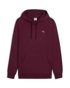 PUMA - FELPA CON CAPPUCCIO BORDEAUX  ESSENTIAL N.1 LOGO HD - DA UOMO, 688254-96