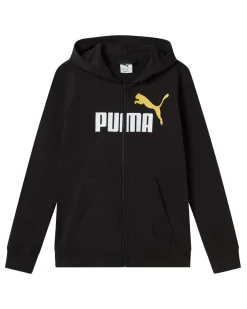 PUMA - FELPA CON CAPPUCCIO ESS BIG LOGO FULL ZIP HOODIE TR NERA JUNIOR - 689048-01