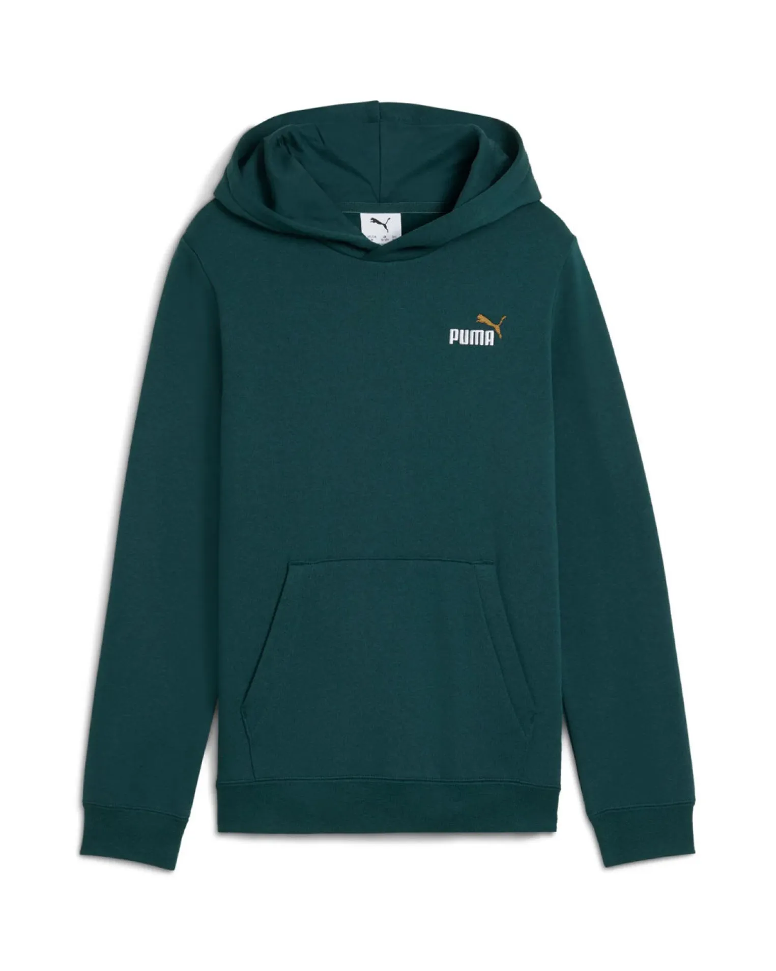 PUMA – FELPA CON CAPPUCCIO ESSENTIALS 2 COLOR SMALL LOGO JUNIOR VERDE – 685825-75