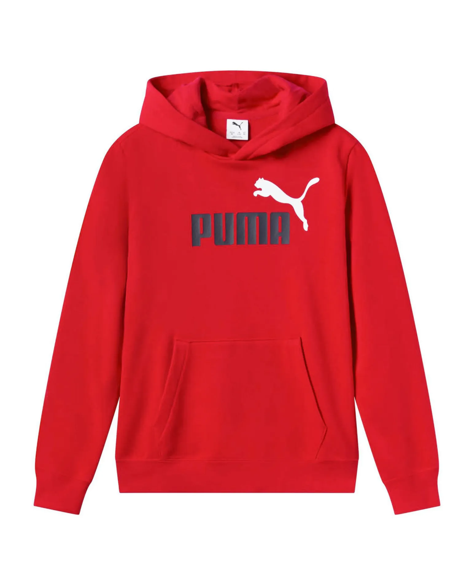 PUMA – FELPA CON CAPPUCCIO JUNIOR (7 -16 ANNI) ROSSA CON LOGO BLU – 685823-11