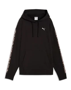 PUMA - FELPA NERA CON CAPPUCCIO DA DONNA ESSENTIAL ANIMAL 691822-01