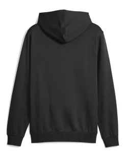 PUMA - FELPA  NERA CON CAPPUCCIO  ESSENTIAL +TEXTURED FOIL BIG LOGO DA DONNA, 692198-01