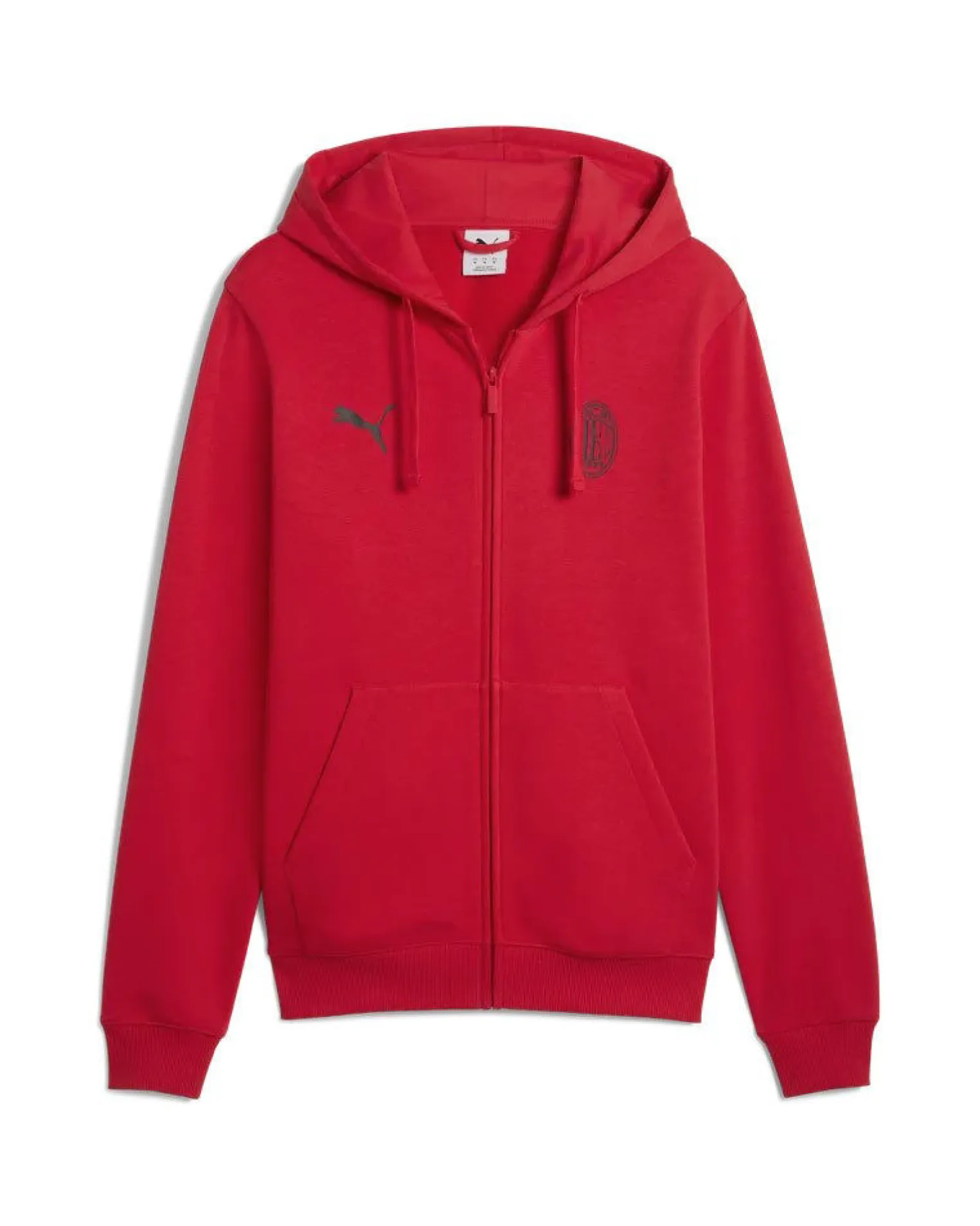 PUMA - FELPA ROSSA FULL ZIP MILAN ESSENTIAL DA UOMO, 786800-01