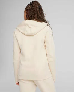 PUMA - FELPA TECH BEIGE DA DONNA CON CAPPUCCIO EVOSTRIPE 685050-87