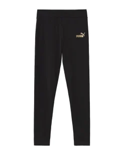 PUMA – LEGGINGS ESSENTIALS+TEXTURED FOIL LOGO JUNIOR NERO – 692211-01
