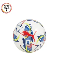 PUMA - PALLONE MINI ORBITA SERIE A BIANCO/MULTICOLOR CON LOGO ROSSO MISURA 1, 084302-03