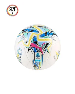 PUMA - PALLONE MINI ORBITA SERIE A  BIANCO/MULTICOLOR  CON LOGO FUXIA MISURA 1, 084642-03