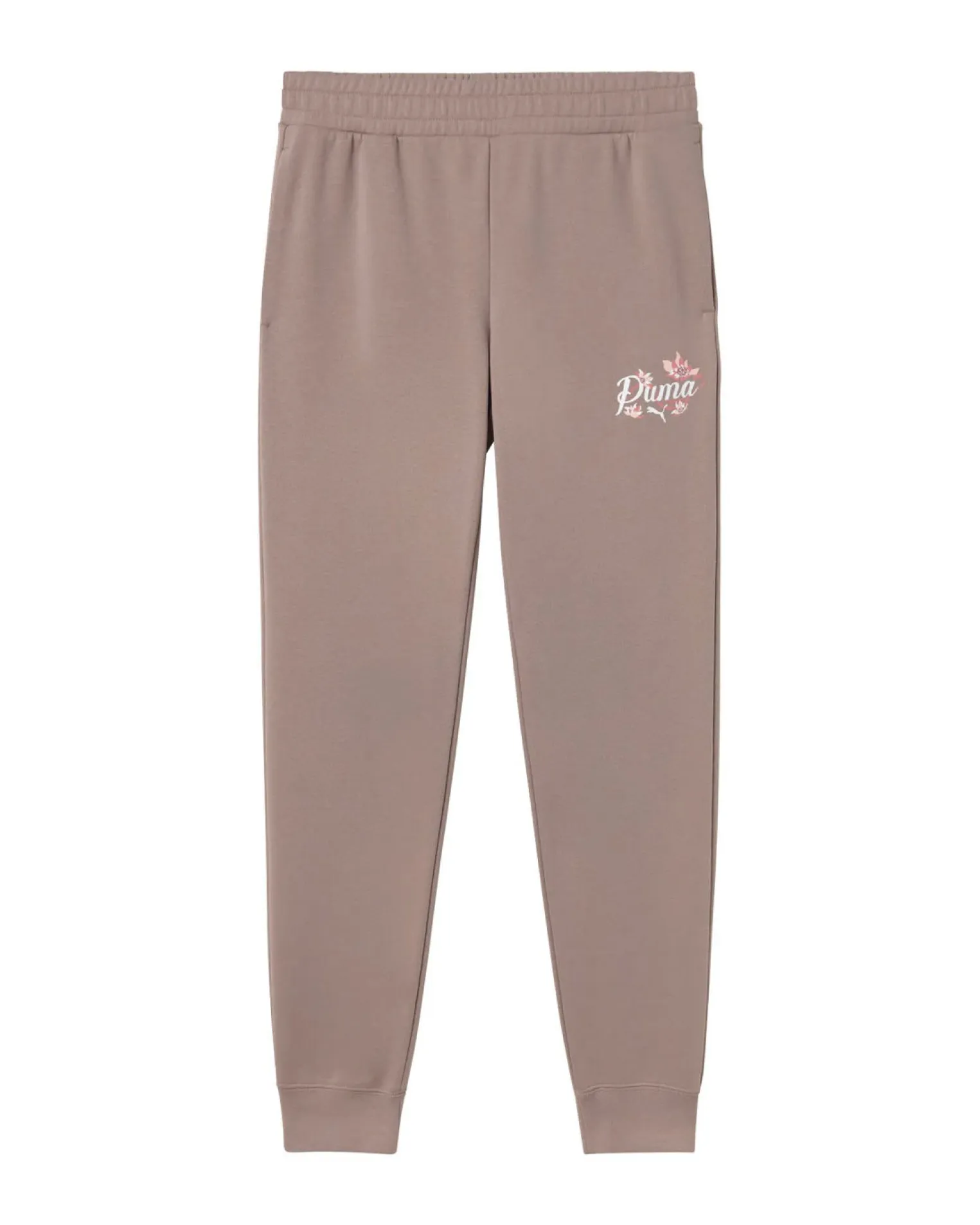 PUMA - PANTALONE TAUPE ESSENTIAL FLORAL GRAPHIC SWEATPANTS DA DONNA , 694487-88