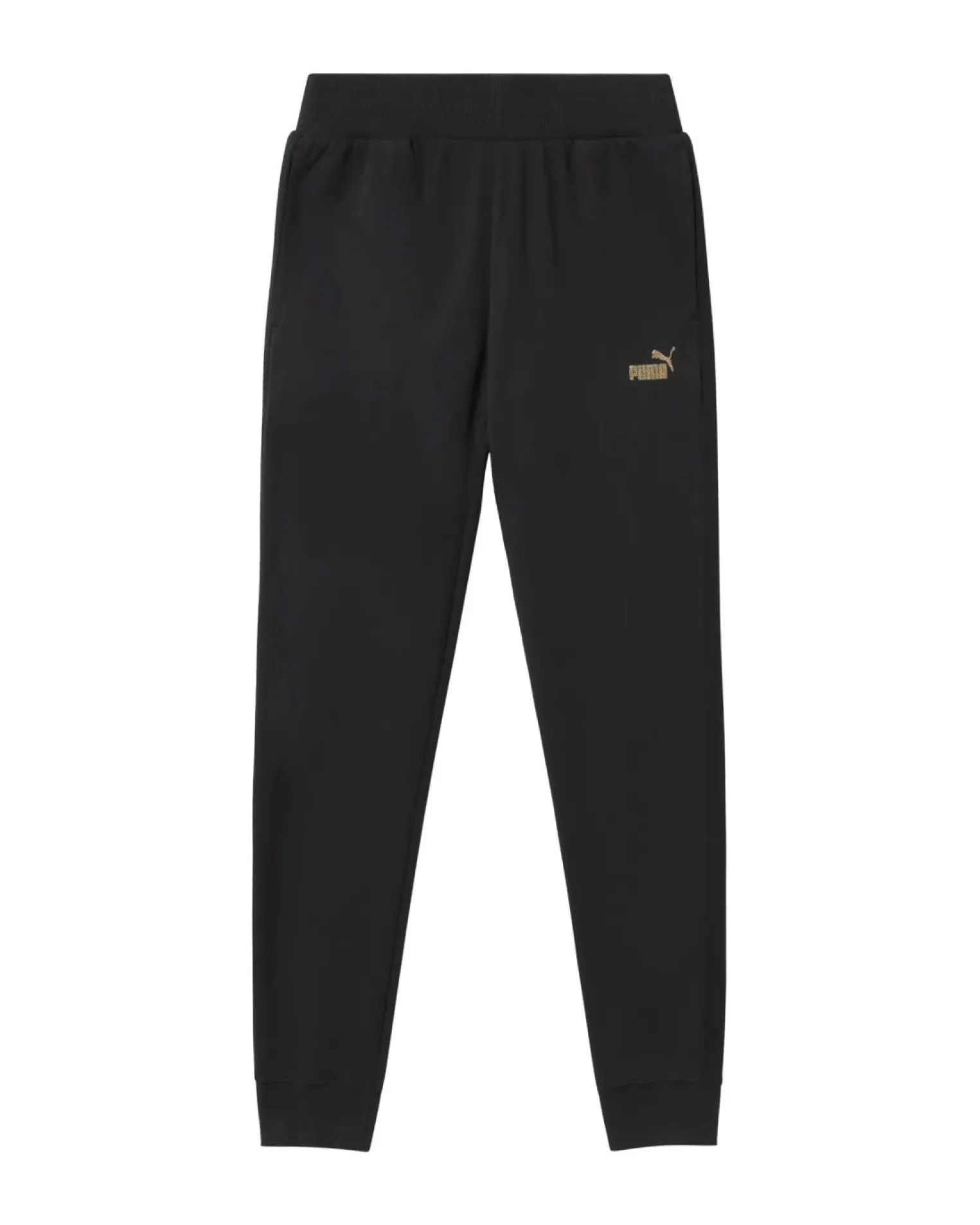PUMA - PANTALONE TUTA NERO ESSENTIAL+TEXTURED FOIL LOGO DA DONNA, 692200-01
