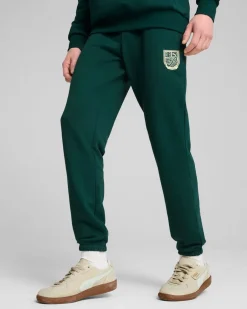 PUMA - PANTALONE TUTA VERDE SPORTS LEGACY GRAPHIC DA UOMO, 629631-60