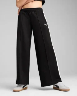 PUMA - PANTALONI DONNA T7 LOW RISE TRACK OP NERI E BIANCHI - 629803-01