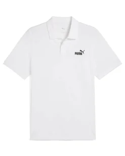 PUMA - POLO BIANCA ESSENTIAL N.1 LOGO PIQUE TU DA UOMO - 682552-02