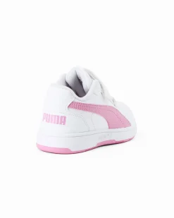 PUMA REB-L AC+ PS- Sneakers bianca e rosa, NUMERATA 28/35 - 398995-09