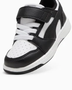 PUMA REBOUND V6 LO AC+ - SNEAKERS NERA E BIANCA, NUMERATA 20/27 - 397420-01