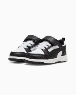 PUMA REBOUND V6 LO AC+ - SNEAKERS NERA E BIANCA, NUMERATA 20/27 - 397420-01