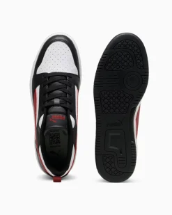 PUMA REBOUND V6 LOW - SCARPA BIANCA, ROSSA E NERA DA UOMO - 392328-30