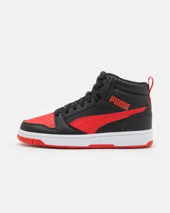PUMA REBOUND V6 MID - Scarpa nera e rossa, numerata 36/39 - 393831-11