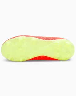 PUMA - Scarpa da calcio rossa e gialla, numerata 30/38,5 - FUTURE Z 4.4 FG/AG JR