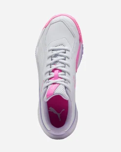 PUMA - SCARPA DA DONNA NOVA SMASH BIANCA CON DETTAGLI LILLA E ROSA- 107788-01