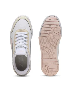 PUMA - Scarpa da ragazza bianca con dettagli color pastello - CARINA MIA JR
