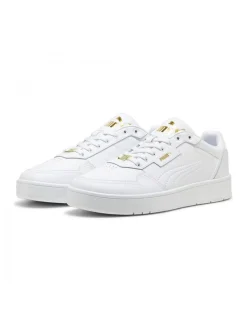 PUMA - SCARPA DA UOMO BIANCA COURT CLASSIC LUX - 395019-01