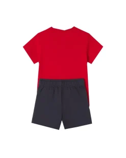PUMA - SET SHORT+ T-SHIRT ROSSA E BLU BABY ( 6 MESI - 4 ANNI)MINICATS ESSENTIALS, 686285-11