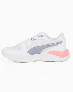 PUMA - Sneaker bianca e rosa con logo metallizzato, numerata 36/39 - X RAY SPEED LITE BLINK JR