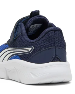 PUMA - SNEAKER KIDS FLEXFOCUS MODERN AC+ TD BLU, ROYAL CON DETTAGLI BIANCHI E GIALLI, NUMERATA 20/27, 311523-02