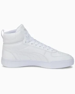 PUMA - Sneakers alta da uomo bianca con dettagli oro e soletta in memory foam - CAVEN MID
