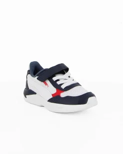 PUMA - Sneakers bianca e blu con dettagli rossi e soletta in memory foam, numerata 28/35 - X RAY SPEED LITE AC PS